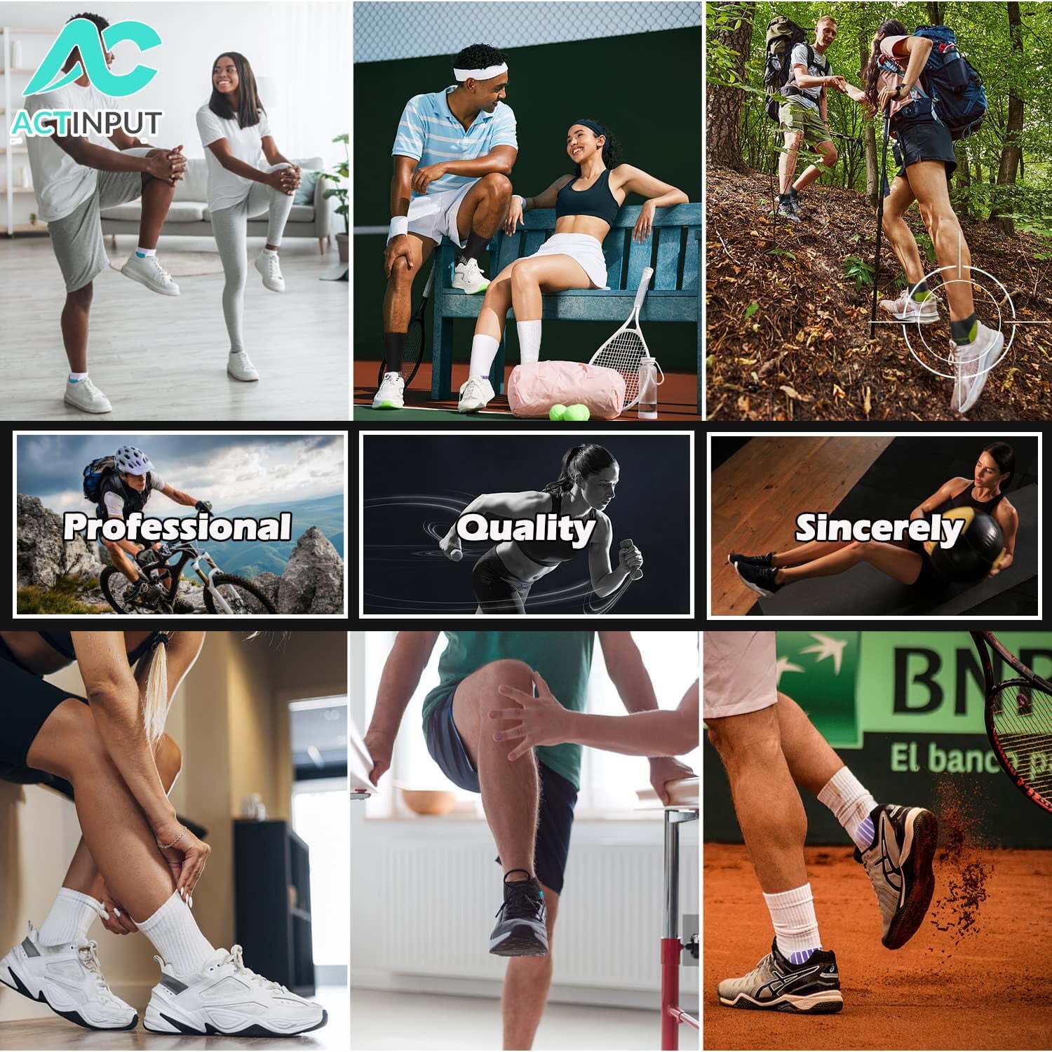 Compression Socks for Unisex Men and Women , Ankle Soft Moisture-Wicking Socks , Athletic Cushioned Low Cut Running Socks for a Secure Fit - 14 Pairs