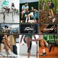 thumbnail image 3 of Compression Socks for Unisex Men and Women , Ankle Soft Moisture-Wicking Socks , Athletic Cushioned Low Cut Running Socks for a Secure Fit - 7 Pairs, 3 of 6
