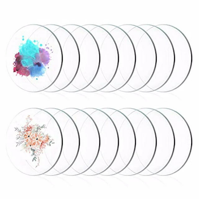 pitrice 16Pcs Flat Mixing Palette Pigment Tray Universal Painting Board Student