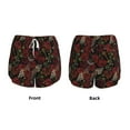 thumbnail image 6 of Goofa Fishbone Rose Printed Women 2 in 1 Running Shorts,Quick Dry Athletic Workout Shorts,High Waisted Athletic Shorts with Liner Pockets-X-Large, 6 of 9