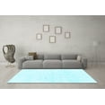 thumbnail image 3 of Ahgly Company Indoor Rectangle Solid Light Blue Modern Area Rugs, 5' x 8', 3 of 4