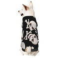 thumbnail image 1 of Balery black white Skull bone Sudadera con Capucha para Perros Pequeños – Ropa para Mascotas, Disfraz para Perros y Gatos, Ideal para Fiestas y Cosplay-Medium, 1 of 7