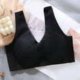 thumbnail image 2 of Vest Style On Bra with Adjustable Gathered Cups and Four Decorative Steel Ring Buttons for Comfortable Support, 2 of 3