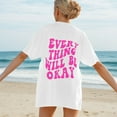 thumbnail image 5 of Bibifish Womens Tee Tops Cute Graphic Daily Printed Summer Soft Oversized T Shirts Crew Neck Short Sleeve Daily Outdoor Stylish Tees, 5 of 7
