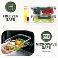 thumbnail image 4 of 10 Packs 30 oz Glass Meal Prep ContainersGlass Food Storage Containers with Lids Airtight Lunch Bento Boxes Microwave Freezer and Dishwasher Gray, 4 of 6
