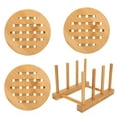 thumbnail image 2 of Égouttoir à Vaisselle, Égouttoir Multifonctionnel, Kit de Tapis Isolant pour Assiettes Bols Forme Ronde, 2 of 8