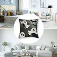 thumbnail image 5 of nygtbtfer Halloween Pillow Covers Ghosts Pillowcase Spooky Holiday Farmhouse Throw Pillows Indoor Outdoor Couch Cushion Case for Home Sofa Decor White, 5 of 7