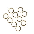 thumbnail image 1 of QualitChoice 10 Pieces Brass Round Split Key 25mm Craft Chain Holder Loop Key DIY Rings, 1 of 6