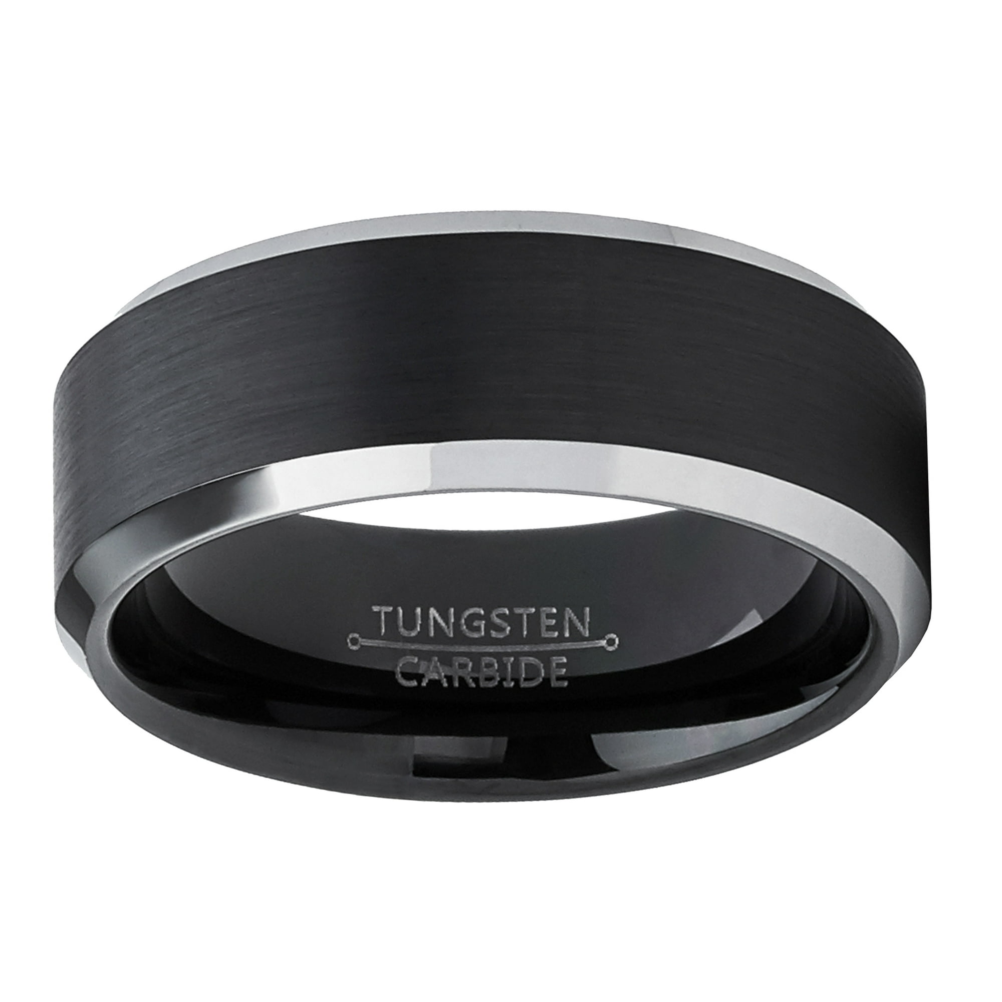 Black tungsten engagement rings deals