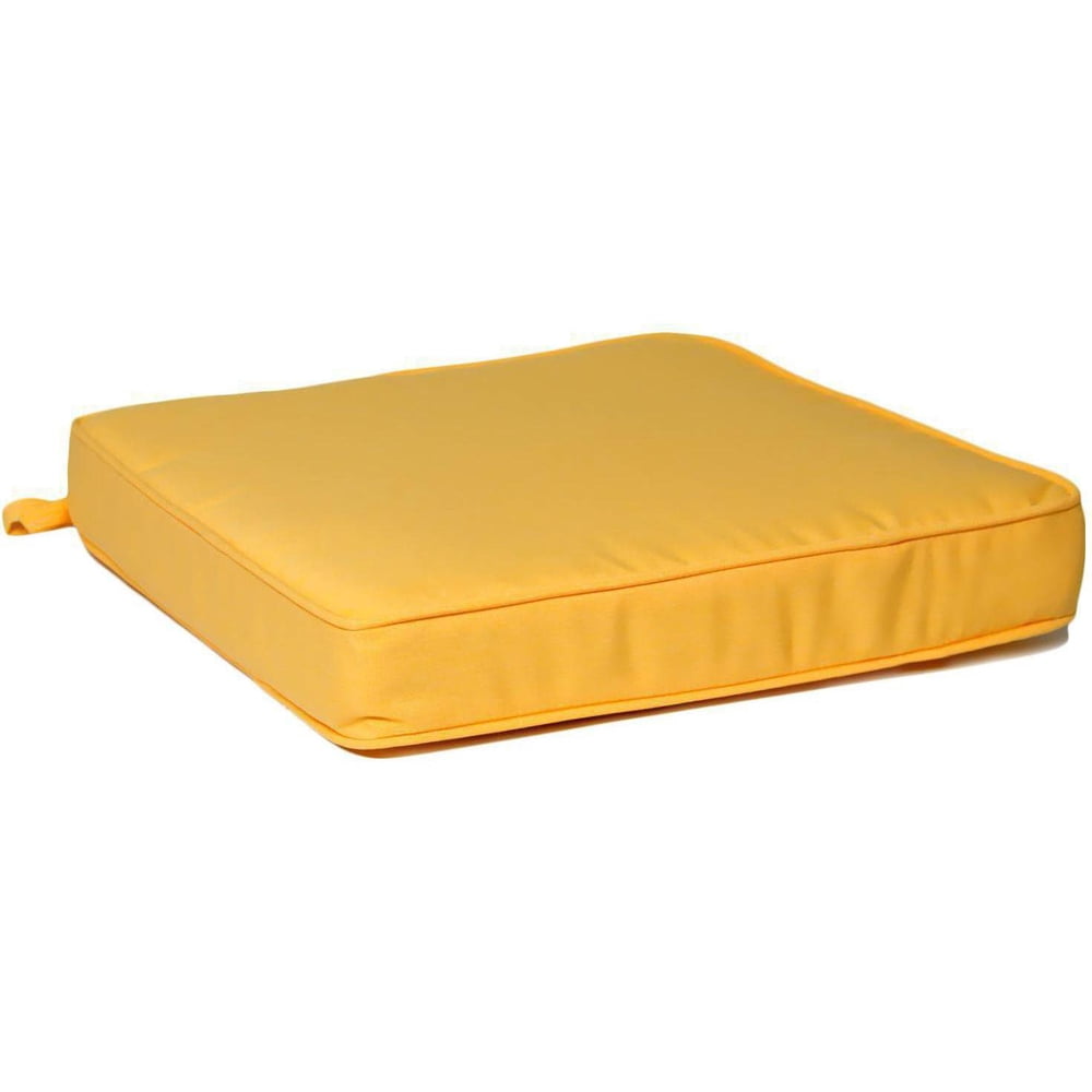 Sunbrella Canvas Buttercup Extra Large Outdoor Replacement Seat Cushion