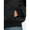 thumbnail image 4 of Time and Tru Women's and Women's Plus Quilted Bomber Jacket, Sizes XS-2X, 4 of 5