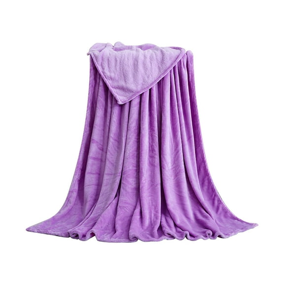 Solid Color Blanket Coral Fleece Blanket 150*200Cm - Blanket, Polyester One Size