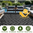 thumbnail image 3 of Tapis d'Extérieur Tapis d'Extérieur en Paille Plastique pour Patio Tapis Réversible d'Extérieur pour Camping Terrasse VR x Tapis de Zone Balcon Porche Cour Arrière et, 3 of 9