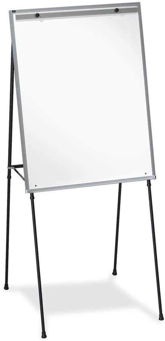 Lorell DryErase Board Display Easel with Rubber Feet, 40