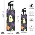 thumbnail image 2 of Yayeee 33oz Double Wall Stainless Steel Water Bottle with Flip Straw, Purple Halloween Ghosts, 2 of 7