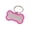 Hot Pink, variant on Custom Engraved Bone Shape Pet ID Tag Stainless Steel Silicone Border Personalized Dog Cat Name Tag For Collar