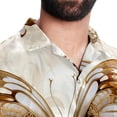 thumbnail image 5 of Butterfly Fission Diagram Men's Short Sleeve Beach Shirts, Casual Poplin Button Down Shirt, Summer Casual Printed Unisex Shirts, 5 of 6
