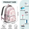 thumbnail image 5 of Pink Dog Paw Backpack for School,Cute School Bag,Schoolbag with Adjustable Shoulder Straps & Padded Back,16.9 Inch, 5 of 5