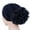 Dark Blue, variant on Women Turban Hats Solid Lace Big Flower Hair Head Wrap Cap Elastic Slouchy Hat
