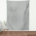 thumbnail image 4 of Abstract Fabric by the Yard, Oriental Eastern Style Geometric Ornaments Star Shapes on a Plain Background, Decorative Upholstery Fabric for Sofas and Home Accents, Dark Grey White by Ambesonne, 4 of 5