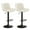 Beige, variant on Restworld Adjustable Swivel Counter Height Bar Stools with Back, Set of 4, Modern Dining Barstools with Footrest，Black