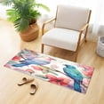 thumbnail image 2 of Coolnut Colorful Flower Bird Bath Mat, Dry Quickly Non Slip Absorbent Bath Rug, Soft Living Room Bedroom Home Floor Mats, Bath Mats for Bathroom, Tub and Shower 20" x 39" Home Decor, 2 of 7