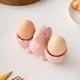 thumbnail image 4 of Utensilios de cocina, Accesorios de cocina, Bandeja doble de cerámica para huevos de conejo de Pascua, Bandeja para huevos de desayuno, Decoración de escritorio para restaurante, Manualidades, Bandeja, 4 of 6
