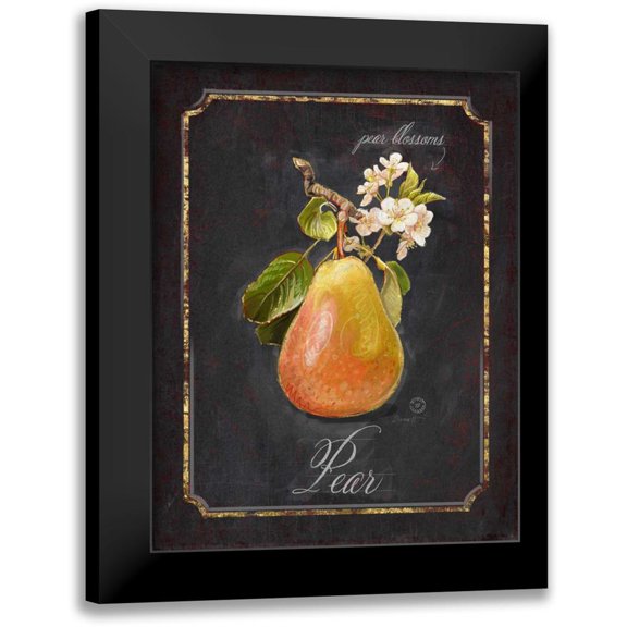 Barrett, Chad 12x14 Black Modern Framed Museum Art Print Titled - Heritage Pear