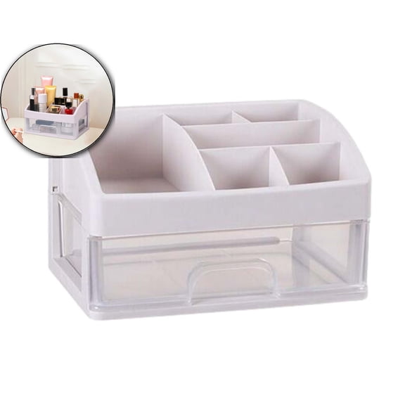 Multi-Layer Plastic Cosmetic Rack, Desktop Makeup Organizer Shelf, Bathroom Beauty Storage Unit for Vanity Use