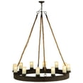 thumbnail image 5 of Meyda Tiffany 137752 Costello 12 Light 50" Wide Pillar Candle Style Chandelier - Coffee, 5 of 5