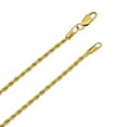 thumbnail image 2 of 2.4mm 14k Yellow Gold Plated Twisted Rope Chain Necklace, 24 inches, 2 of 7