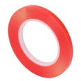 thumbnail image 3 of Cinta adhesiva de doble cara PET con forma de anillo, impermeable, para fijar objetos del hogar, color rojo, 15 mm/0,59 pulgadas, 3 of 14