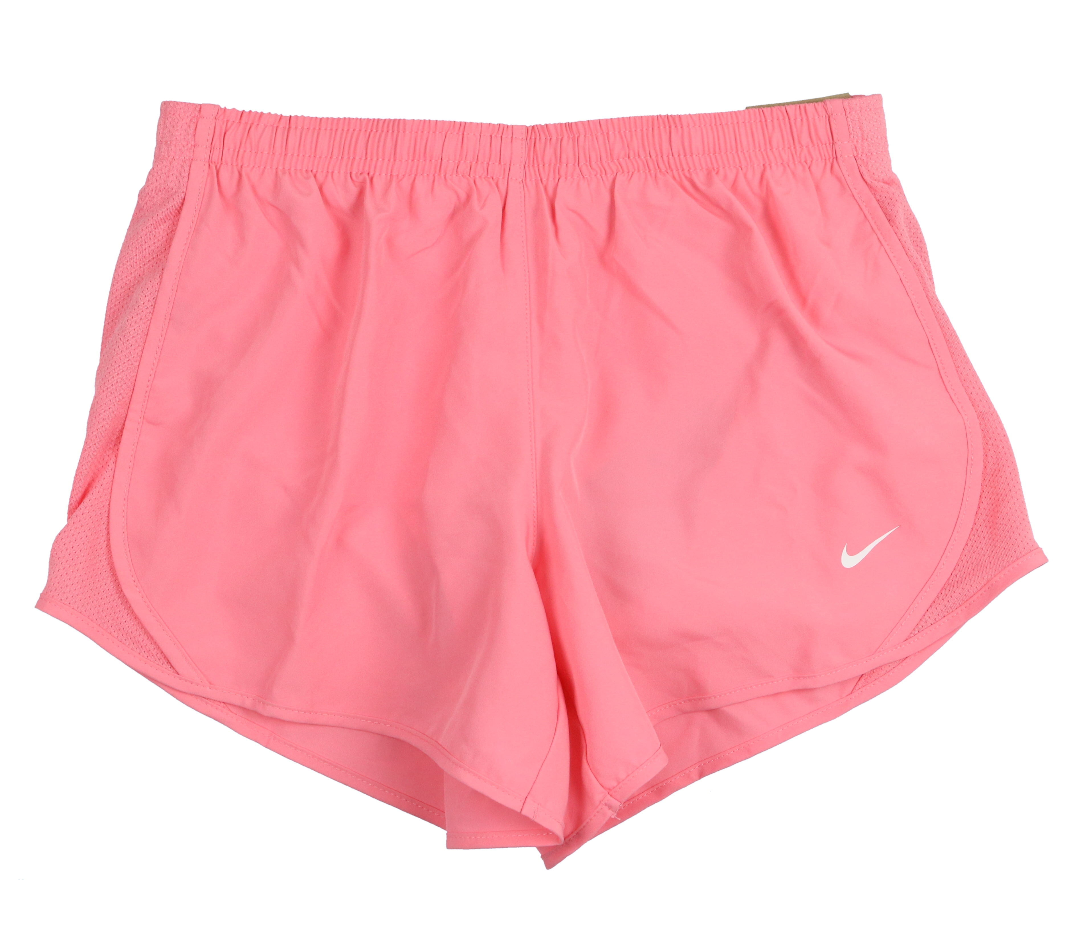 nike woven shorts coral