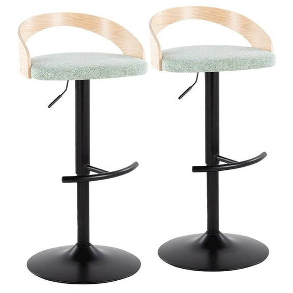 LumiSource Grotto Adjustable Barstool - Set of 2