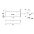 thumbnail image 4 of Outdoor Great Room GBL-44 Built-In Linear Electric Fireplace, 44, 4 of 4