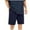 Navy, variant on yillto Cotton Shorts for Mens Big and Tall Lounge Shorts Loose Comfy Elastic Waist Pants with Pockets