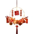 thumbnail image 2 of Chinese New Year 2024 Decoration Pendant Led Lamp Wreath Spring Festival Decor, 2 of 5