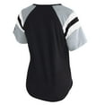 thumbnail image 3 of Women's-Starter  Black Las Vegas Raiders Game On Notch Neck Raglan T-Shirt, 3 of 3