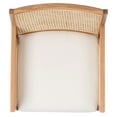 thumbnail image 5 of SAFAVIEH Couture Malik Coastal Linen Solid Dining Chair, Natural, 5 of 9