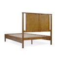 BME Christian 49" Platform Bed Frame Queen with Headboard, Rustic