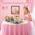 thumbnail image 2 of Friends Roller Coaster Castle Building Set, 749 Pcs Pink Princess Amusement Park STEM Construction Kit, Educational Building Toys, Christmas Birthday Gifts for Kids Girls Boys Age 6+, 2 of 7