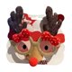 thumbnail image 1 of Gafas navideñas para niños y adultos. Monturas divertidas para gafas navideñas de Año Nuevo. Asta de café con nariz, 1 of 9