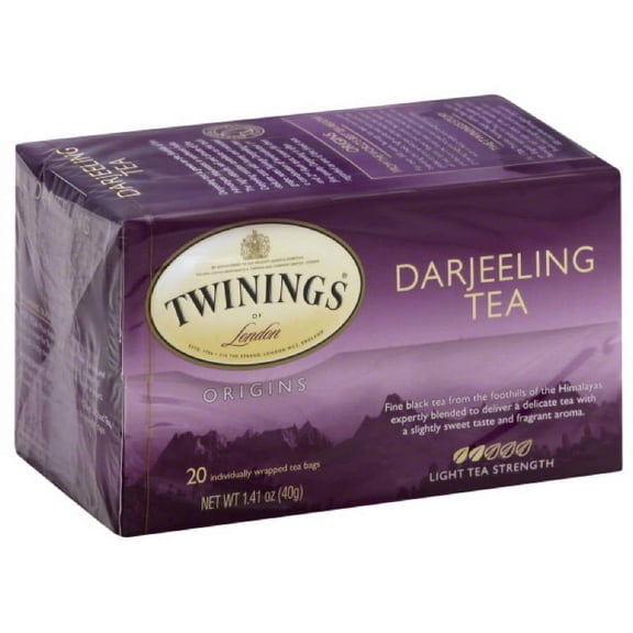 Twinings of London 100% Pure Black Darjeeling Tea, 1.41 oz, (Pack of 6)