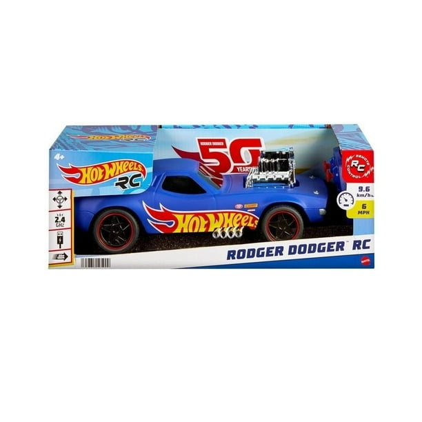 Vehículo a Control Remoto Hot Wheels Rodger Dodger Escala 1:16
