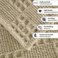 thumbnail image 6 of Waffle Weave Blanket Cozy Throws Sofa Breathable Fuzzy Blanket For All Seasons Couch Bed Home Decor Office Machines Washable Fleece Throw Blanket, 6 of 6