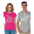 thumbnail image 1 of Awkward Styles Funny Couple Shirts Couple Matching Shirts So Hot Too Hot Matching Shirts for Couples Valentines Day Gift Ideas for Boyfriend and Girlfriend So Hot Too Hot T Shirts for Couples, 1 of 5