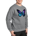 thumbnail image 4 of CafePress - Galactic Butterfly Sweatshirt - Crew Neck Sweatshirt, 4 of 5