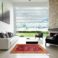 thumbnail image 7 of Ahgly Company Machine Washable Indoor Rectangle Traditional Ferrari Red Area Rugs, 4' x 6', 7 of 7