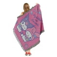 thumbnail image 4 of Sanrio Kuromi & My Melody Opposites Attract Woven Tapestry Throw Blanket, 4 of 4