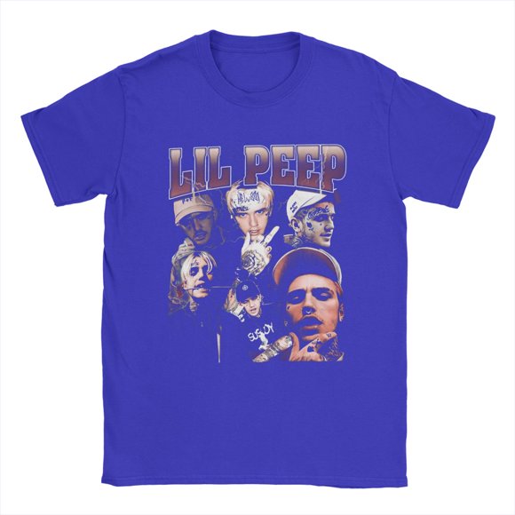 Lil Peep Hell Boy Singer T Shirt Men&#039;s Casual T-Shirt Round Collar Rapper Tour Concert Tee Short Sleeve Clothing Graphic Printed Xinyi